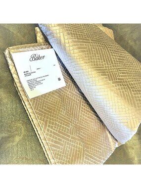 BAKER Designer Drape Curtain Geometric Textured Frim  Fabric  1 Panel Pink Blush